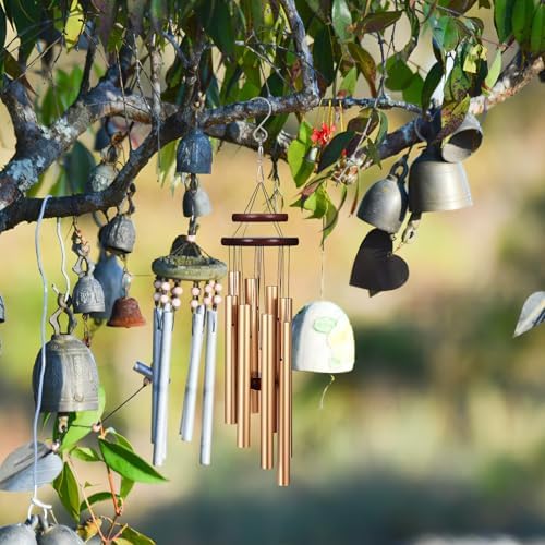 Alasum 16pcs Swivel Hook Stainless Steel Rotating Hanging Clips for Wind Chimes and Outdoor Ornament Hooks with 360?? Rotating Design Space-Saving Size for Yard and Balcony