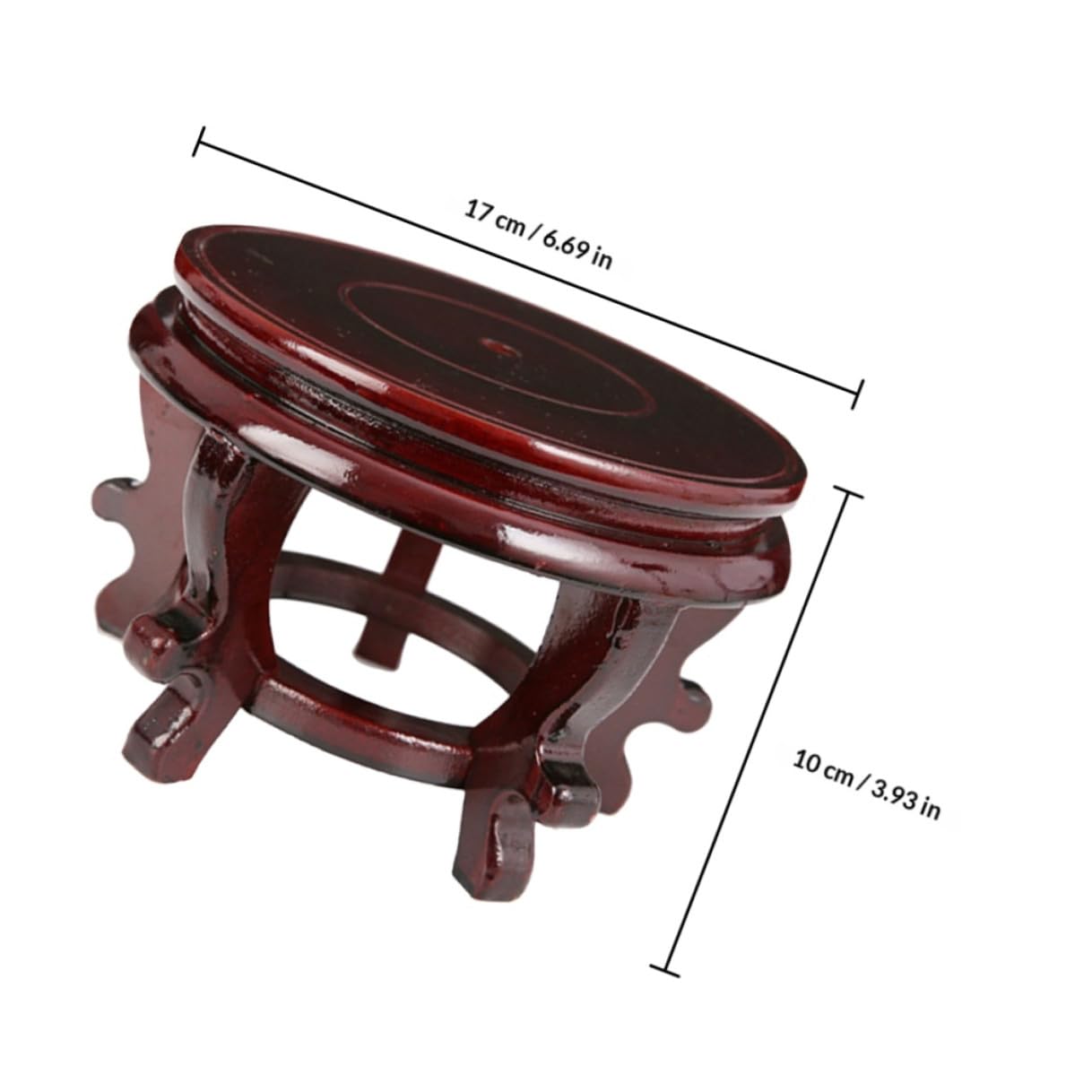 MAGICLULU Wooden Plant Stand Potted Plants Rack High-density Wood Base 16cm Diameter 10cm Height 80lb Load Capacity Indoor Display Pedestal for Home Décor