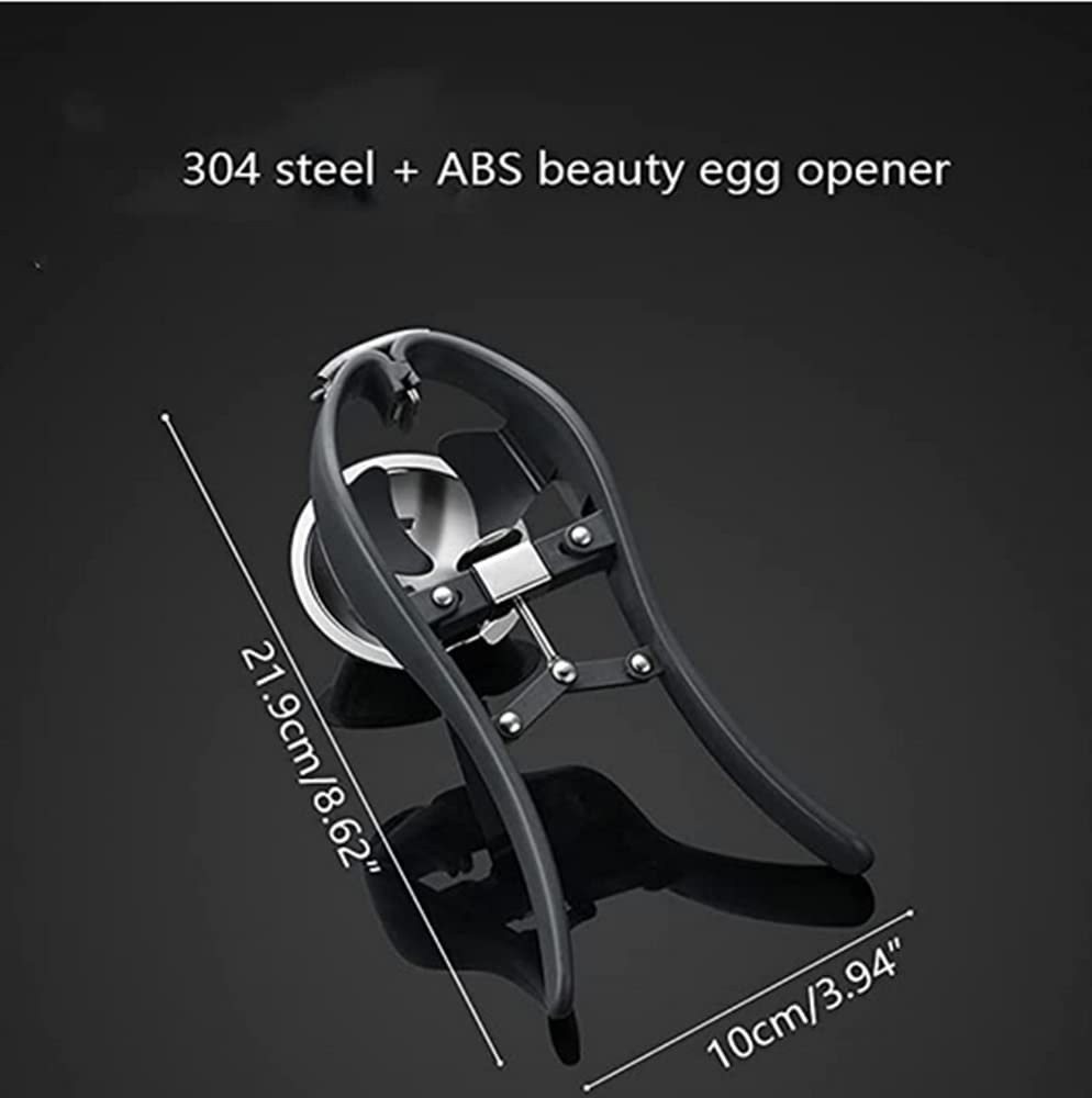Egg Cracker Stainless Steel Egg Separator Automatic Egg Cracker for Raw Egg White Separator Handheld Egg Opener Easy Eggshell Cutter Creative Kitchen Gadget