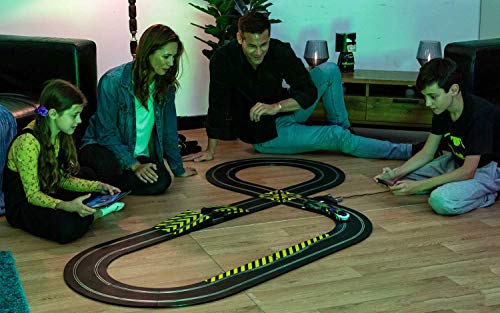 Scalextric Batman vs Joker 1:32 Spark Plug Slot Car Race Track Set C1415T, Black