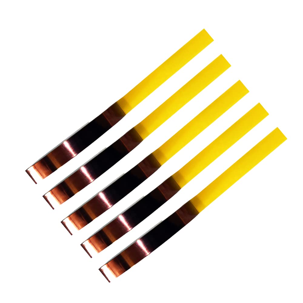 Tapes Master 5 Rolls - 1/2" x 36 Yds1 Mil Polyimide High Temperature Heat Resistant Heat Transfer Thermal Electrical Insulation Tape