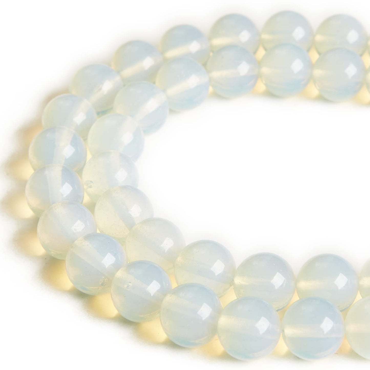 100pcs 6mm Opal Beads Natural Gemstone Beads Round Loose Beads for Jewelry Making