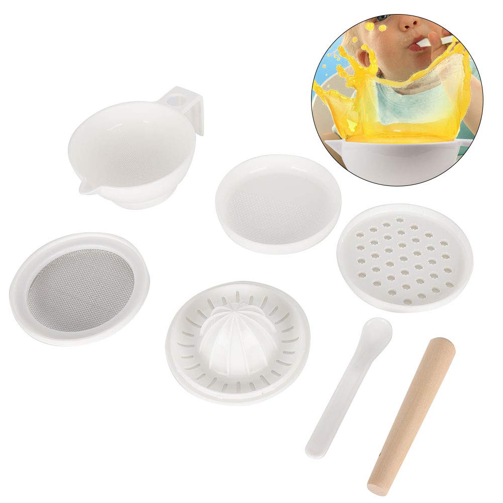 Infant Food Supplement Grinder - Manual Grinding Bowl for Baby Puree - Portable Multi-Function Cooking Machine for Homemade Kids Food