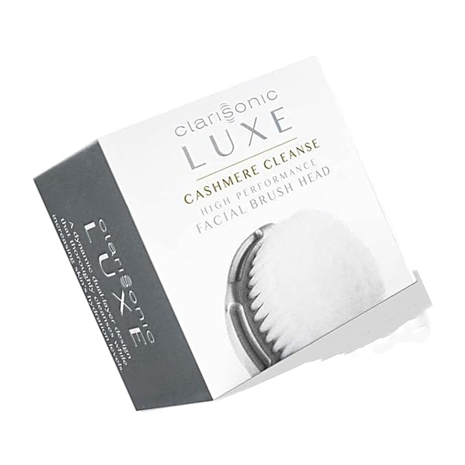 Clarisonic Luxe Cashmere Facial Cleansing Brush Head Replacement | Compatible with Mia 1, Mia 2, Mia Fit, Alpha Fit, Smart Profile Uplift and Alpha Fit X (2Count)