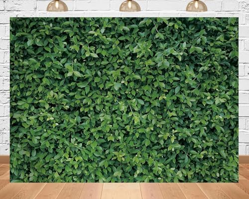 12x8ft Fabric 3D Green Leaves Grass Backdrop Spring Greenery Grass Wall Photography Background for Birthday Party Baby Shower Room Wall Decor Supplies Booth Props - size: 12X8ft