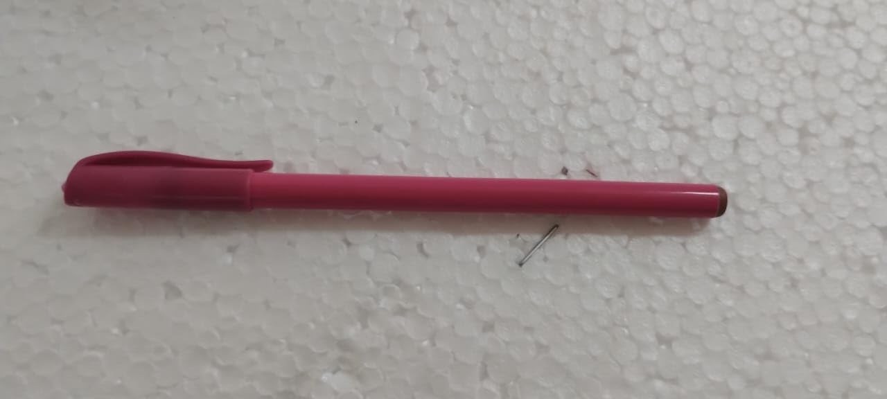Smooth Write Ball Pen With Fine Tip Comfortable Grip Perfect for Employees Students Work And Study Use Pen (Pink)
