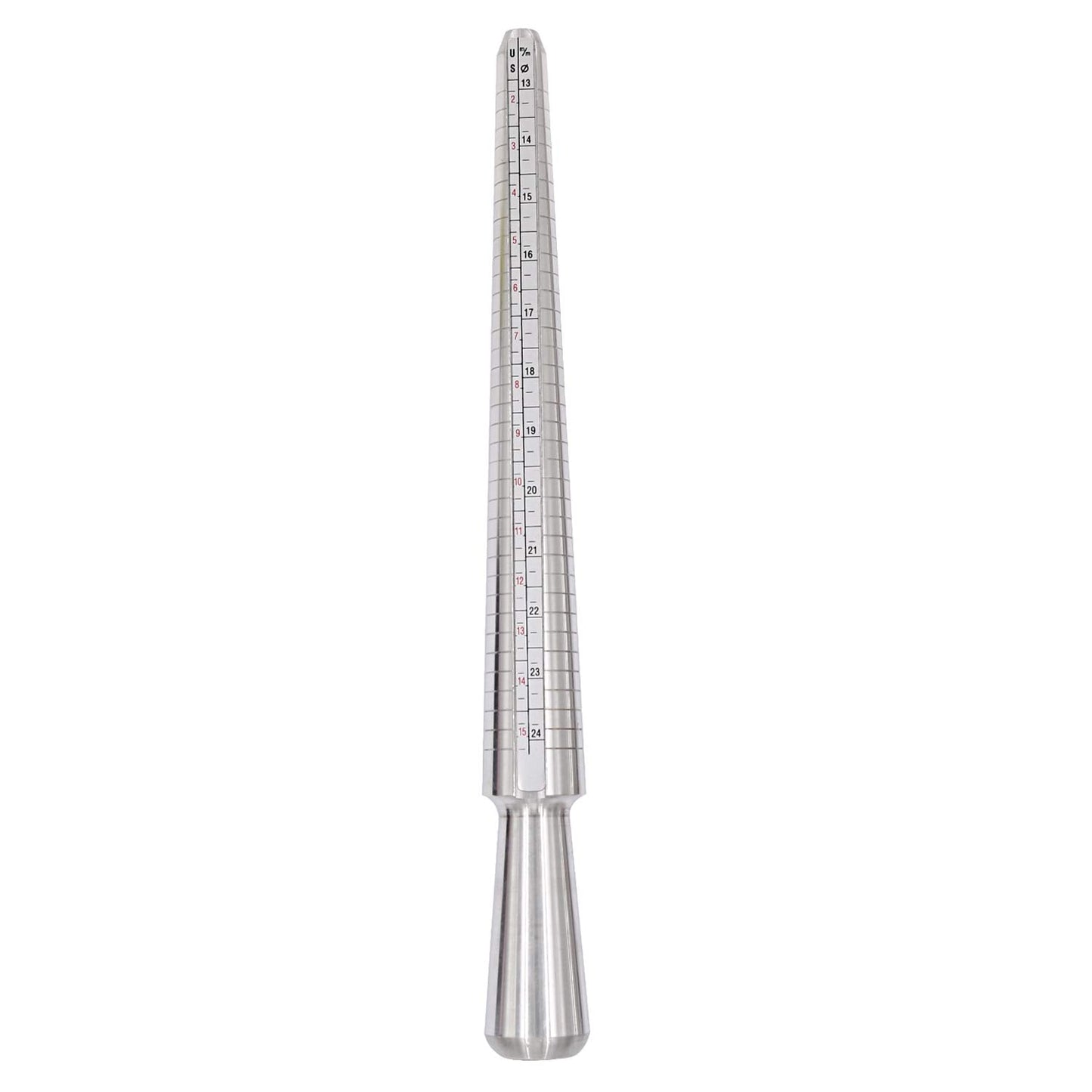 Ring Sizer Measuring Tool Kit, 27 PCS Metal Ring Gauge Set with Rubber Jewelry Hammer, Ring Mandrel & Measuring Stick, US Sizes 0-13, Ring Shaper for Jewelry Making, Repair & Wire Wrapping