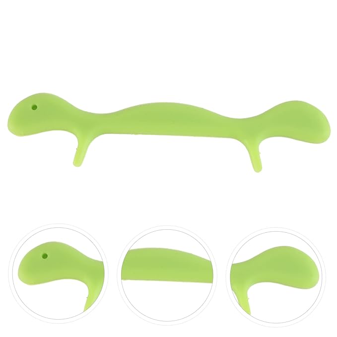 3pcs Silicone Smile Trainer Facial Muscle Exerciser for Mouth Tightener Face Green Silicone for Stuttering Speech Practice