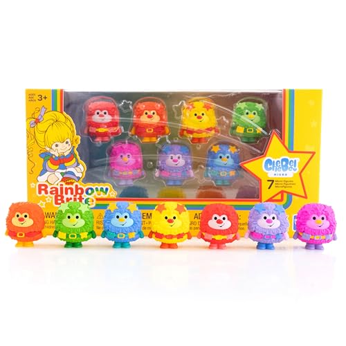 Rainbow Brite 'Limited Edition' 7-Pack Sprite Collector Set with 7 Sprites 1.25-inch Cheebee Micro Figures