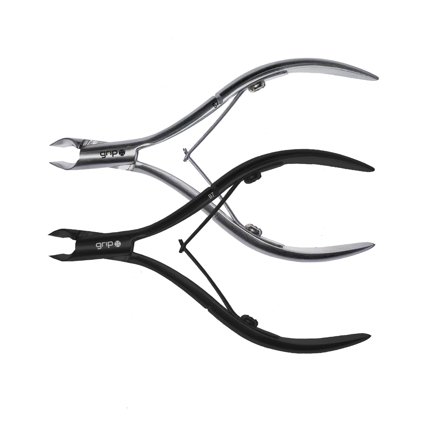 Grip Cuticle Nipper Stainless Steel S7 – Precision Nail Tool for Trimming Cuticles & Hangnails – Sharp Jaw Blades with Ergonomic Stainless Steel Design for Clean, Safe Grooming
