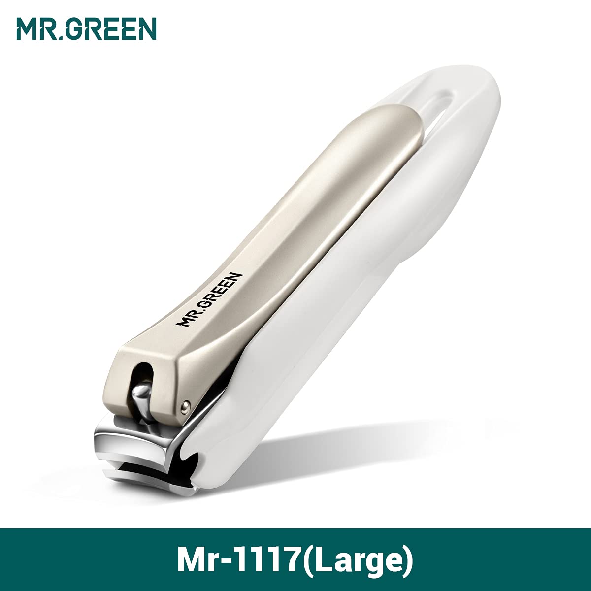 MR.GREEN Nail Clippers Anti Splash Fingernail Cutter Stainless Steel Manicure Tools Nail Scissors Detachable Design Nail Trimmer (Large)