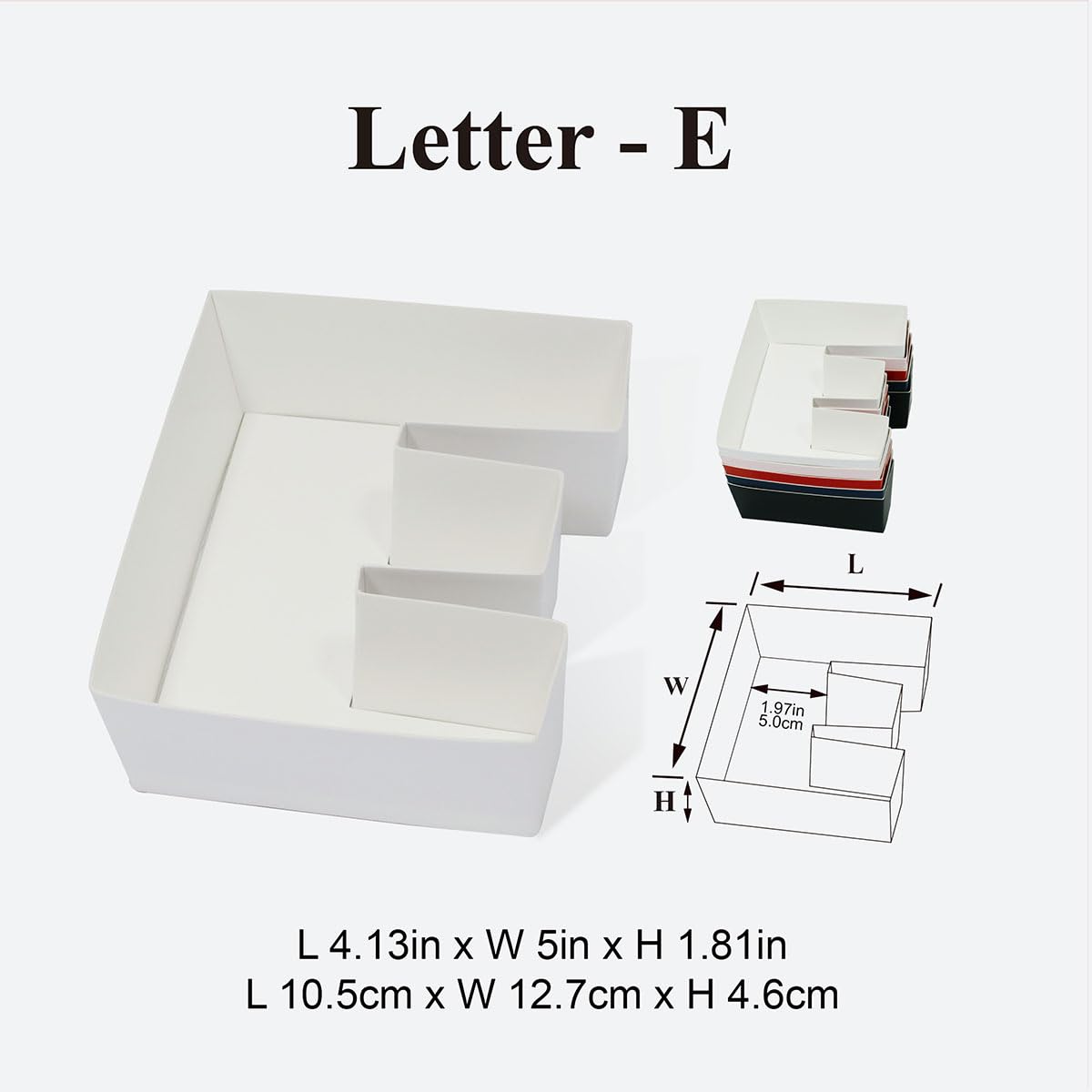 Geoto 25.7"x6"x2" Pink/Red/White/Black/Navy Blue Creative Teachers' Day Cardboard Gift Packaging Idea Fillable TEACH Letter Shaped Gift Boxes(White with Window)