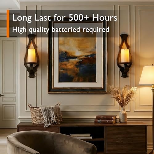 Homemory 3"x6" Flameless Candles, Outdoor Waterproof, Battery Operated LED Pillar Candles with Remote Control and Timer, Plastic, Long Lasting - size: 3"x6"6"