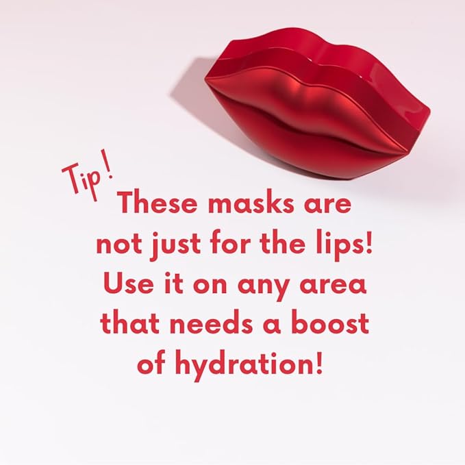 KOCOSTAR Lip Mask Rose and Peach Duoduo Bundle, Korean Hydrating Lip Care Treatment Set