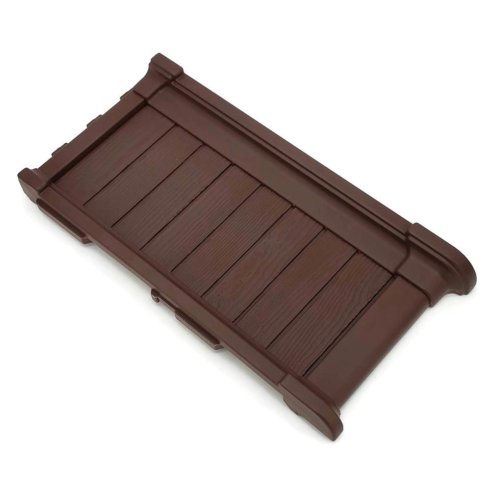 Modern Home Raised Garden Bed Kit - Stackable Modular Flower/Planter Kit (4'x2' Brown, Set of 2)