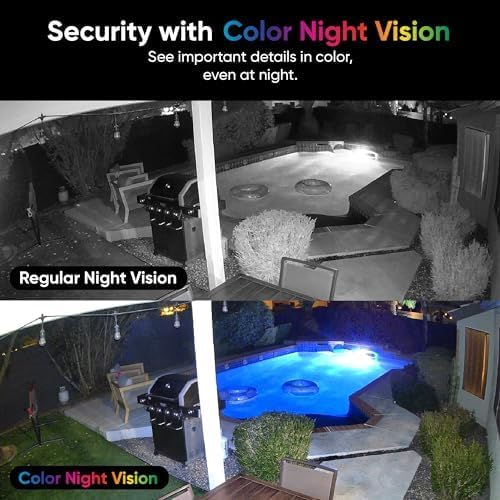 WYZE Cam v4 (Latest Model), 2.5K AI Security Camera, Indoor/Outdoor Cameras for Home Security, Baby Monitor & Pet Camera, Vibrant Color Night Vision, No Subscription Required, Free Expert Help