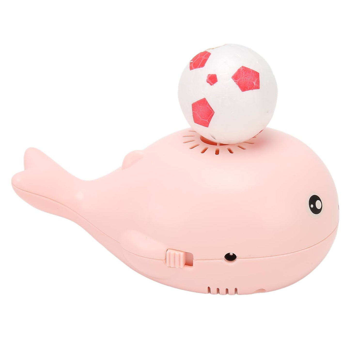 BTSEURY Electric Whale Floating Ball Toy, Cartoon Style USB Charge Bladeless Safe Electric Blowing Floating Ball Toy for Baby (Roseate)