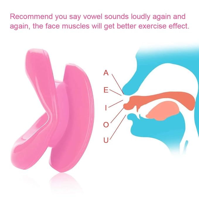 Lips Trainer, Face Slim Exerciser Face Lifting Lip Exerciser Mouth Muscle Tightener Tightening, Silicone Oral Exerciser Face Tool Lips Massage Tightener Face Slimmer(#2)