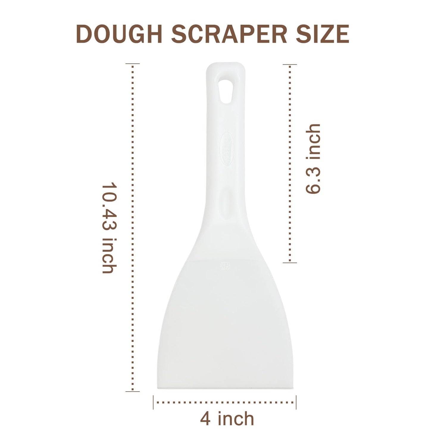LRui Kitchen Professional Pizza Dough Scraper dough spatula,plastic flexible strip handle dough scraper.