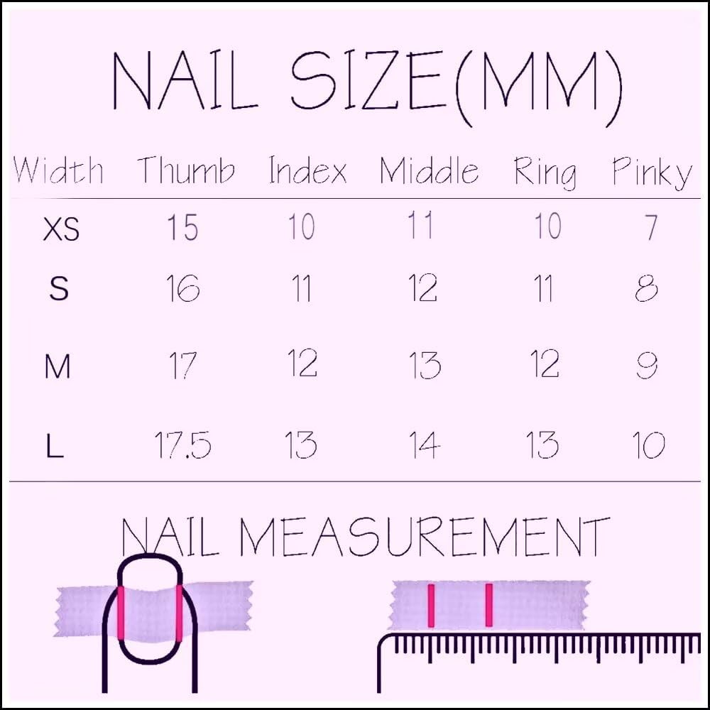 MXYIYANR Press on Nails Square Fake Nails,Spring French Tip False Nails with 3D Design False Fingernails, Glossy Full Cover Stick on Nails for Women Manicure 10 Pcs (S)