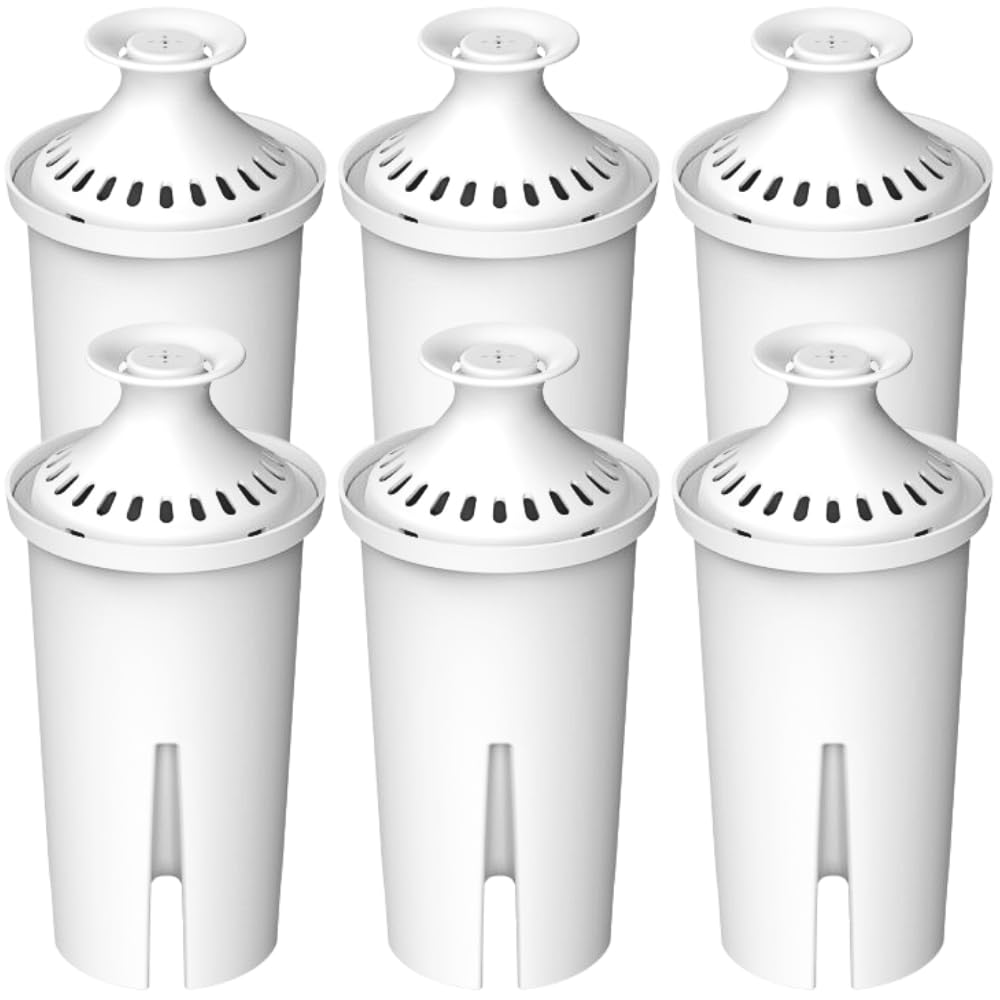 Max Strength Pro Water Filter Replacement for Brita® Pitchers & Dispensers, Classic OB03, Mavea® 107007, 35557 & More, NSF Certified Water Pitcher Filter, 1 Year Supply, Fits Brita & Mavea, 6 Count