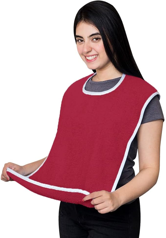 Avalon Towels Adult Bibs for Women 100% Cotton Bib for Adults for Eating - Terry Cloth Adult Bibs for Men Clothing Protectors