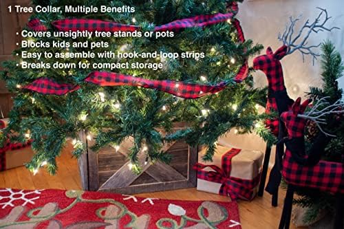 BARNWOODUSA Christmas Tree Collar or Box Made of Reclaimed Wood â€“ Rustic