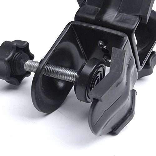 Selens 2 Pieces Heavy Duty Metal Dual Double U Clip C Clamp Type Bracket Mount for Photo Studio Boom Arm Light Stand