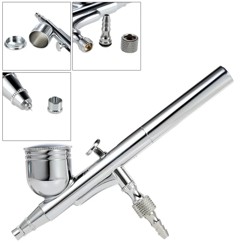 GotHobby 0.3mm Gravity Feed Dual-Action Airbrush Paint Spray Gun Kit Set
