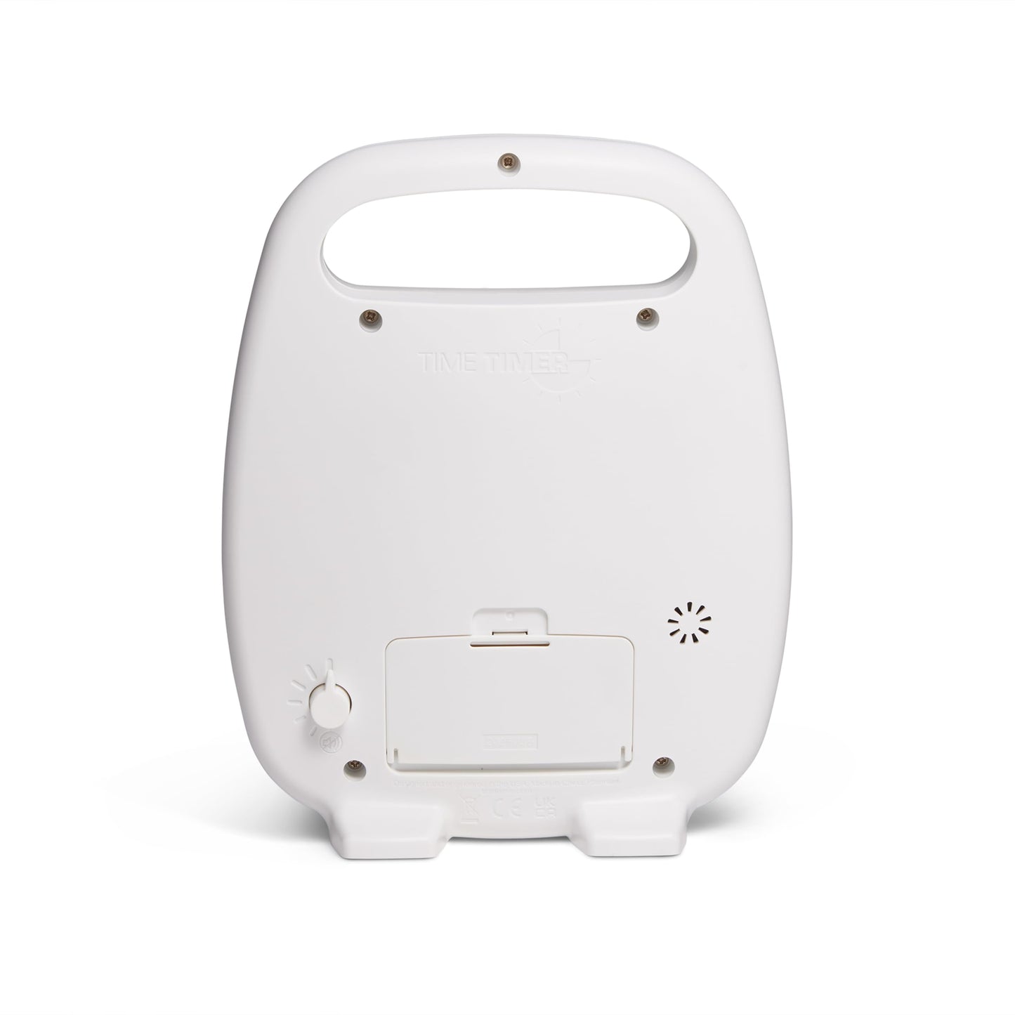 Time Timer PLUS 20 Minute Desk Visual Timer — Countdown Timer with Portable Handle for Classroom, Office, Homeschooling, Study Tool with Silent Operation (White)