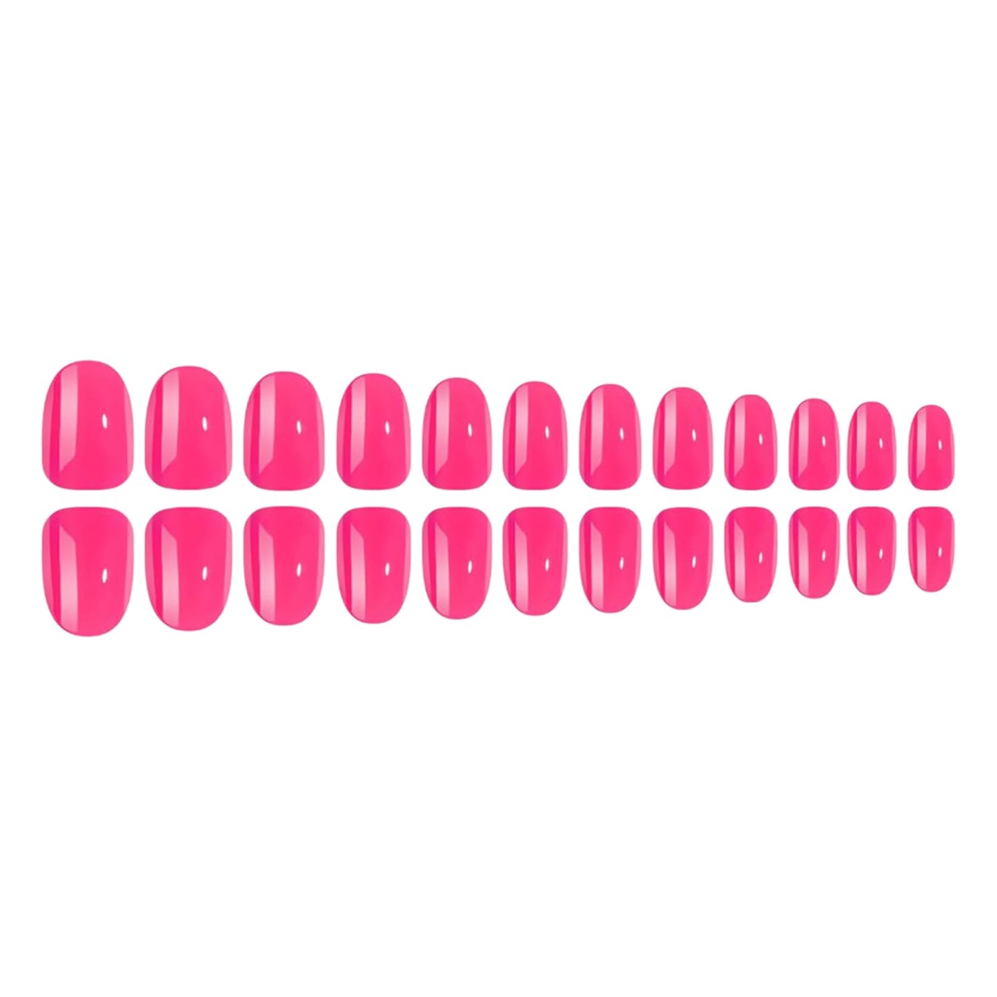 Rose Press on Nails short Almond Fake Nails Rose Pink Designs False Nails Full Cover Glossy for Women Daily Wear Manicure Decoration 24Pcs