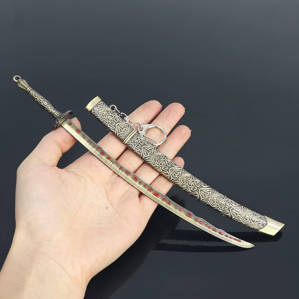 Chewmeter Elden Ring Kanata Greatsword Straight Sword Action Figure Game Collection Desk Decoration Party Supplies Gift (Meteoric Ore Blade)