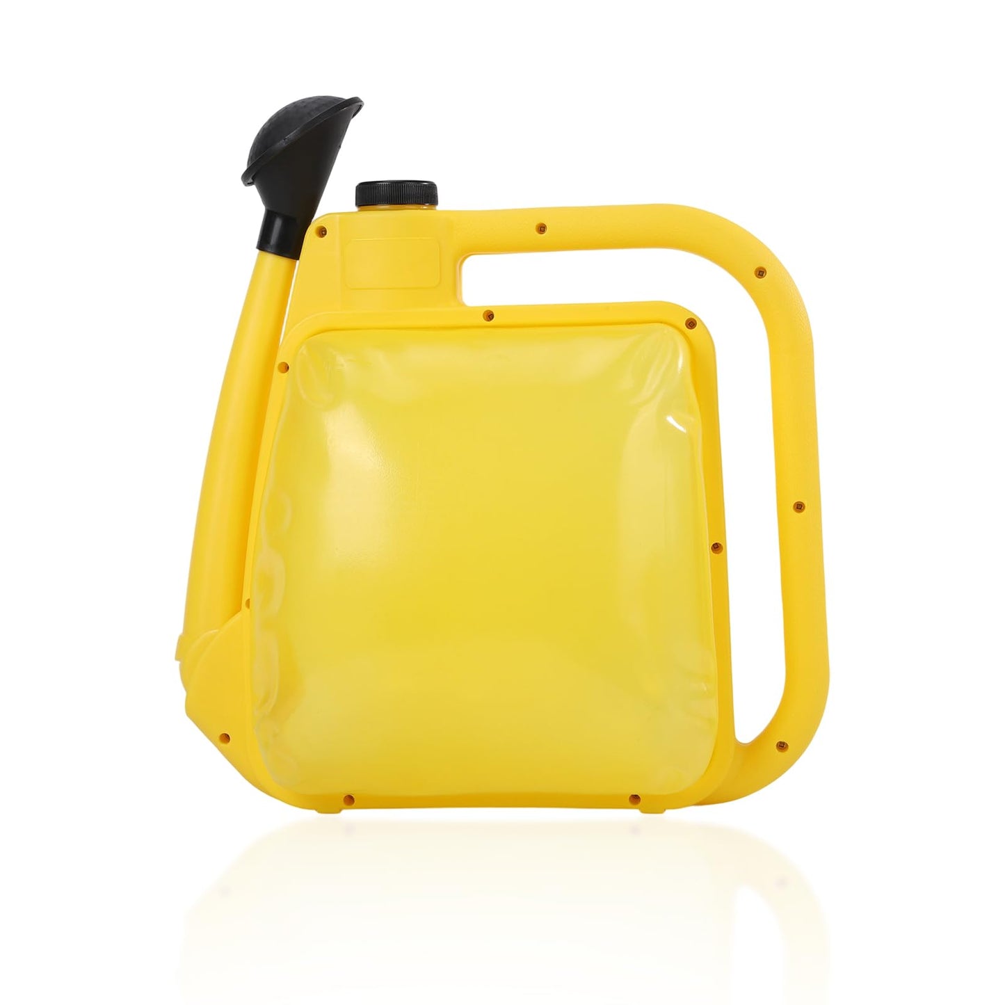 YOPIWI Watering Can 1.6Gal Transparent Plastic with Comfort Grip Handle for Indoor & Outdoor Plants (Yellow)