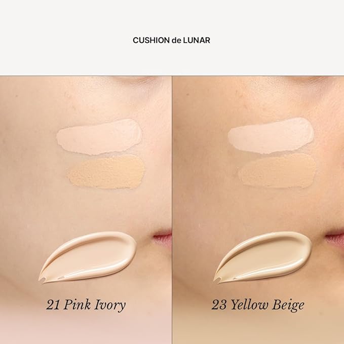 [CHALLANS de PARIS] Cushion de Lunar Excellence Cushion Foundation – 23 Medium Beige | Long-Wear, Buildable Coverage, Lightweight Airy Fit, Hydrating Glow