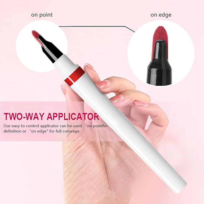 Matte Calligraphy Liquid Lip Liner Lipstick Pencil, Nude Rose Long-Lasting Transfer-Proof Lip Stain, Lightweight Lipstick, Sheer Buildable Color, Fades to a Natural Wash of Colors