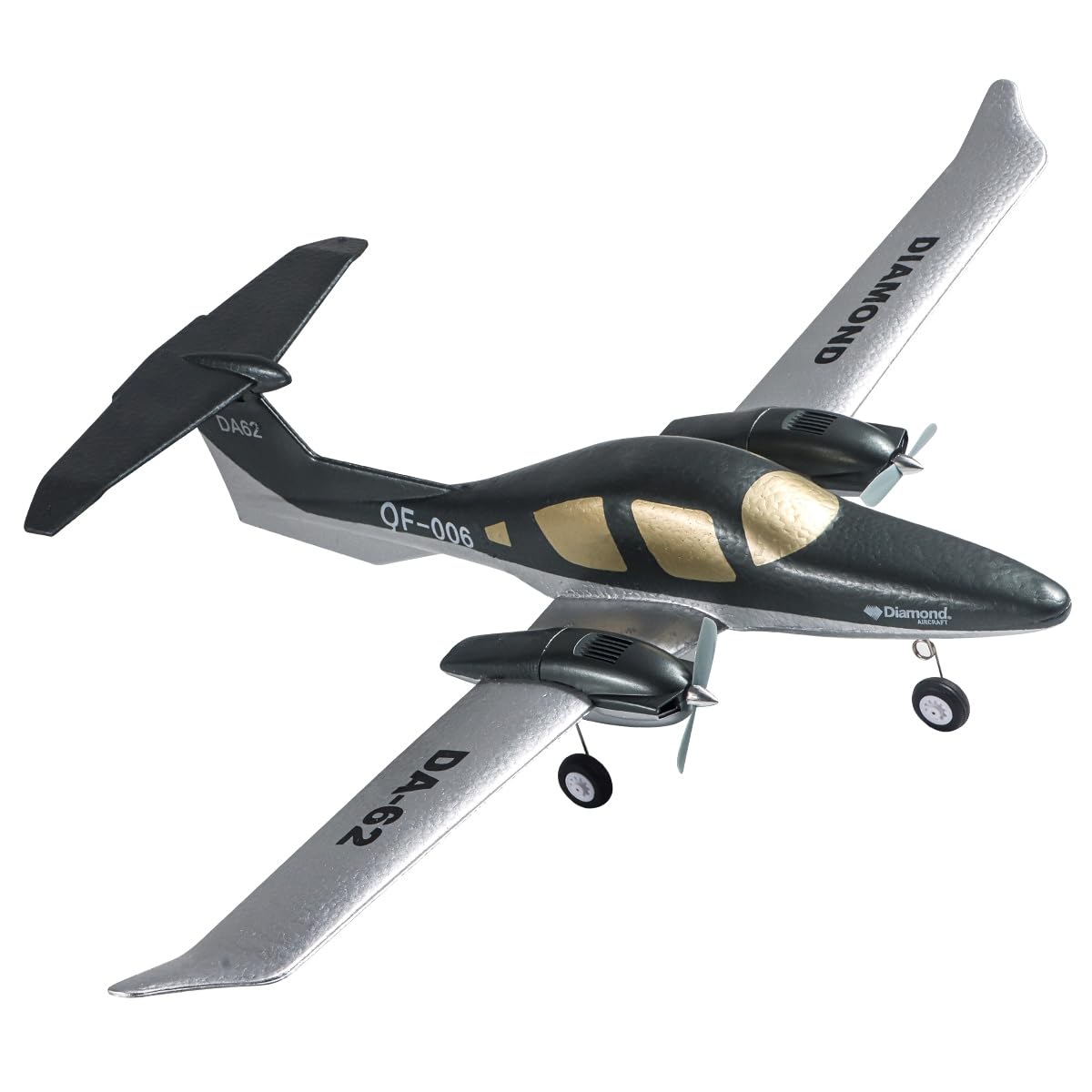 OTXKOO RC Plane Remote Control Airplane RTF 2 Chanel Radio Control Diamond Airpcraft for Beginners Wingspan 550mm (2 Batteries)