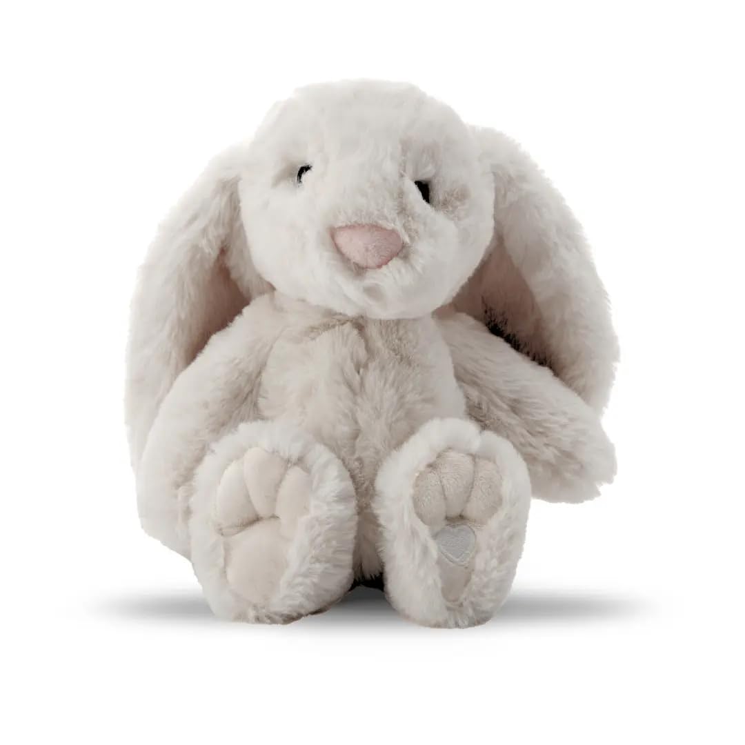 Lavender Life Xander Bunny Gift Set – Plush Comfort Toy, Refillable Scent Bag & Gift Box | Warm/Cool Sensory Plush with Lavender & Cherry Stones | Handmade in USA (Cream)