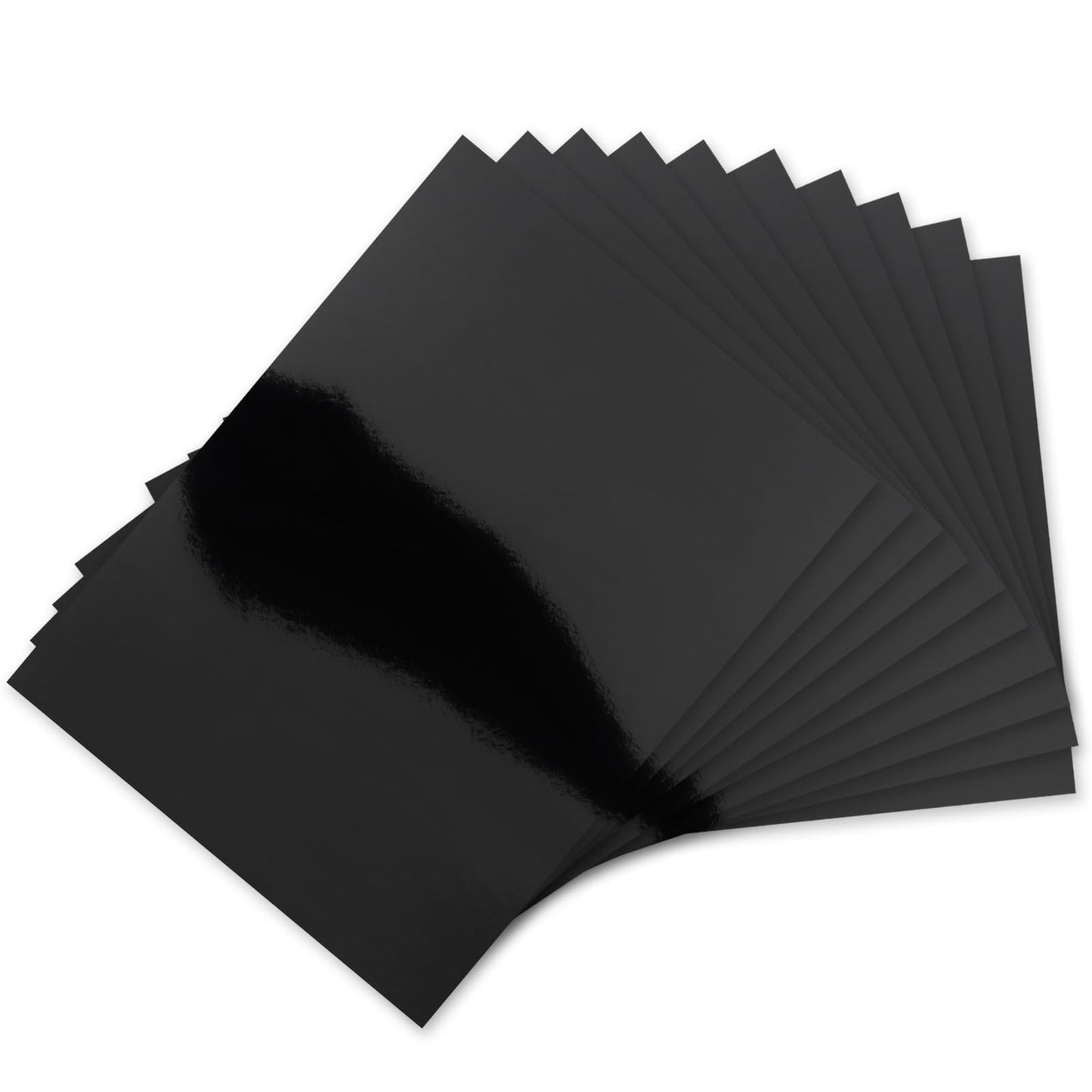 60 Pack Metallic Paper Sheets Black Foil Mirror CardStock Shimmering Paper 250gsm/92lb For Decorative, Weddings & Birthdays Invitations, Cardmaking & Paper Crafts Size 8.5" x 11" (Black)