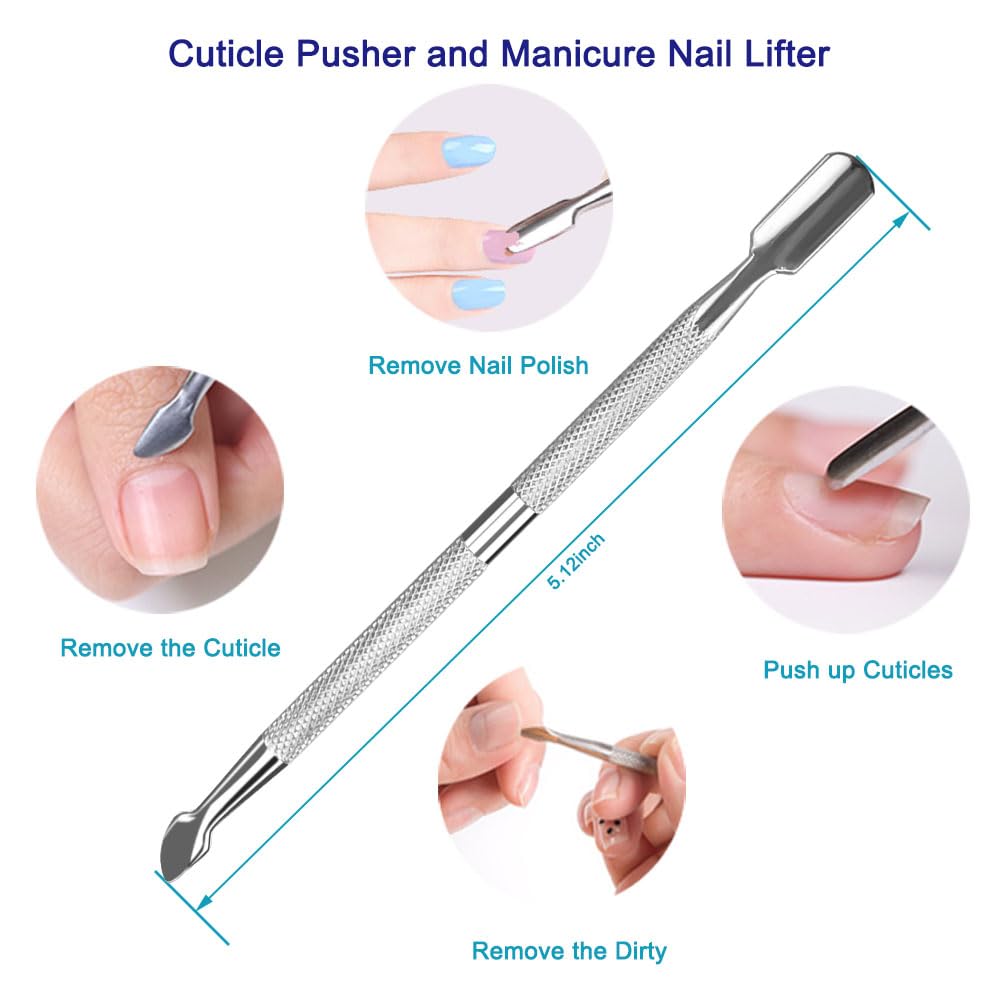 Pingispower Toenail Clippers for Seniors & Thick Nails, 8PCS Professional Heavy Duty Ingrown Toenail Removal Kit with Pedicure Tools, Sharp Blade, Long Handle & Storage Case