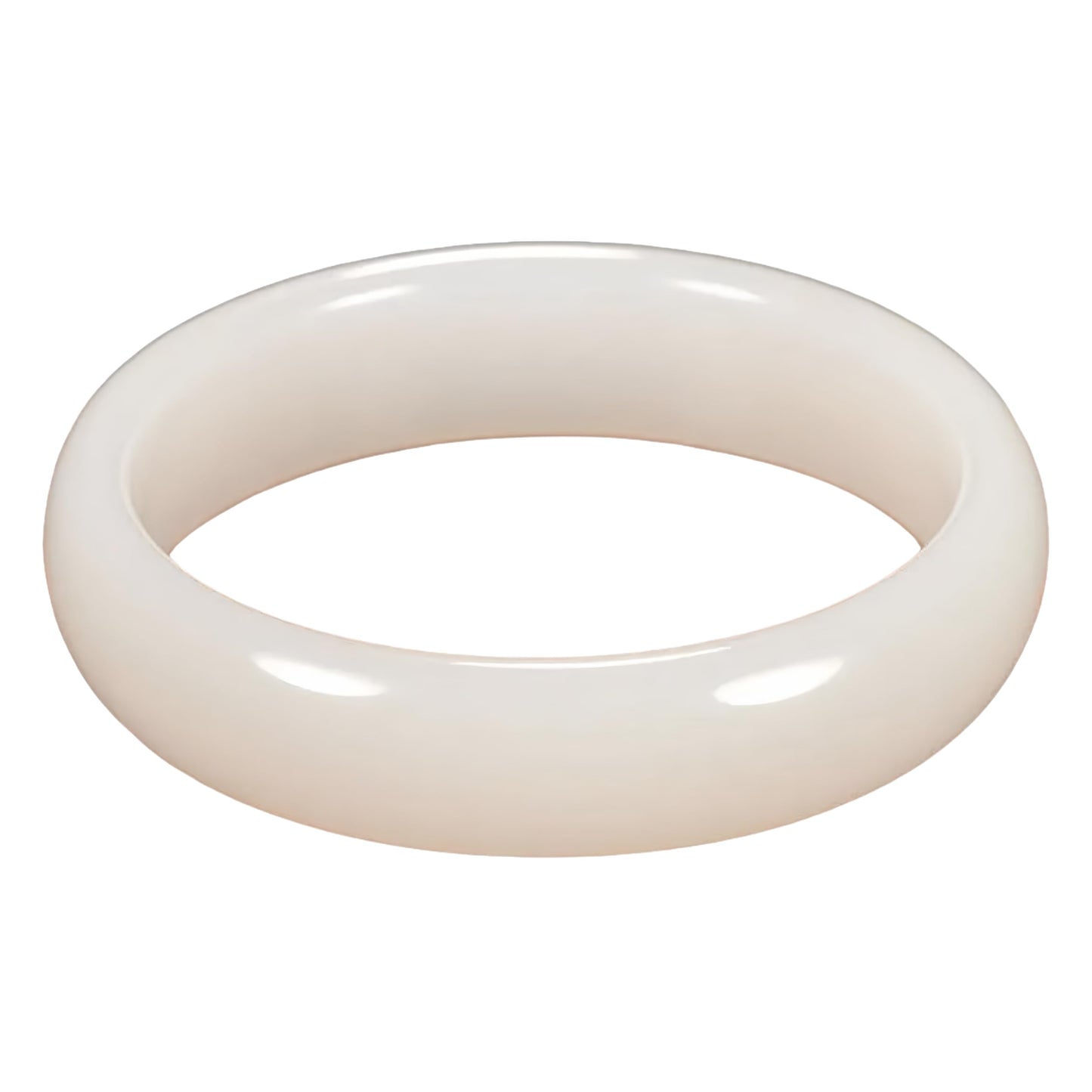 BlingNook Jade Bracelet For Women, Natural Gradient Green Stone Bangle Bracelets With Box Fortune Healing Protection Good Luck Jewelry Gift (White, 62mm/2.44in)