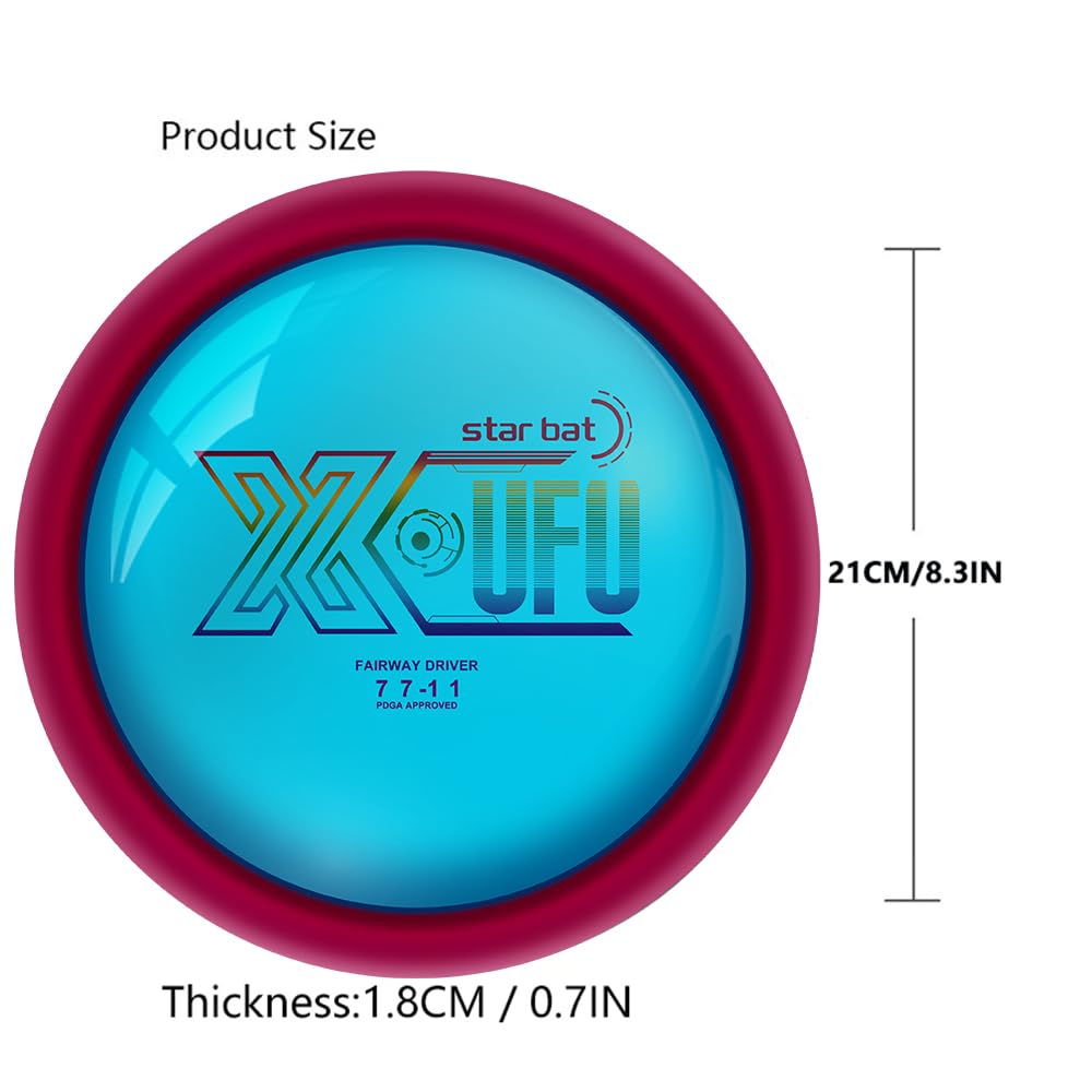 X-UFO Disc Golf Starter Set, Colors are Slightly Off 163-175g – Disc Golf Putter, Driver, Mid-Range, Golf Disc Set, PDGA Approved
