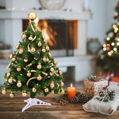 Toddmomy Christmas Tree Holder Stand with Triangle Structure, Plastic Base