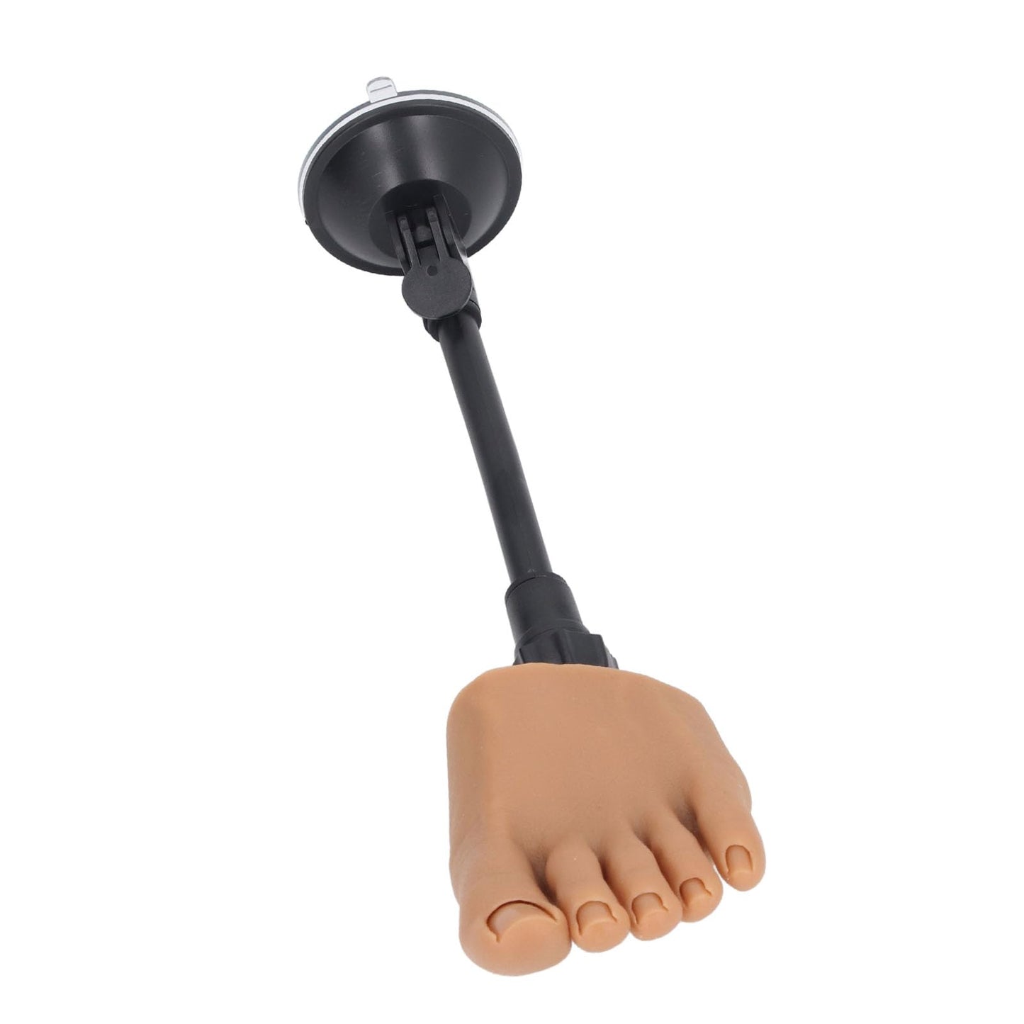 Silicone Nail Practice Trainning Foot with Stand, Flexible Bendable Nails Tip Half Foot Model, Manicure Mannequin Fake Foot Pedicure for Salon Art Training Display (Left Foot)