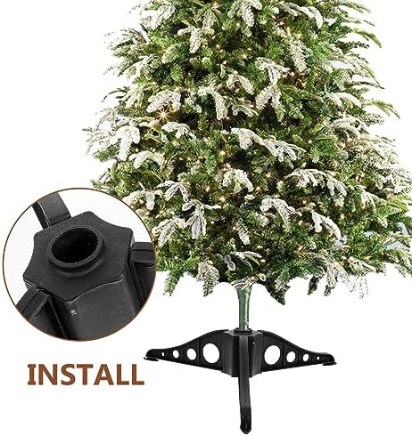 NOLITOY Christmas Tree Stand Base Fake Holder Legs Foot Turner Rotating Replacement for Artificial Holiday Xmas Trees Green 15x5.5cm