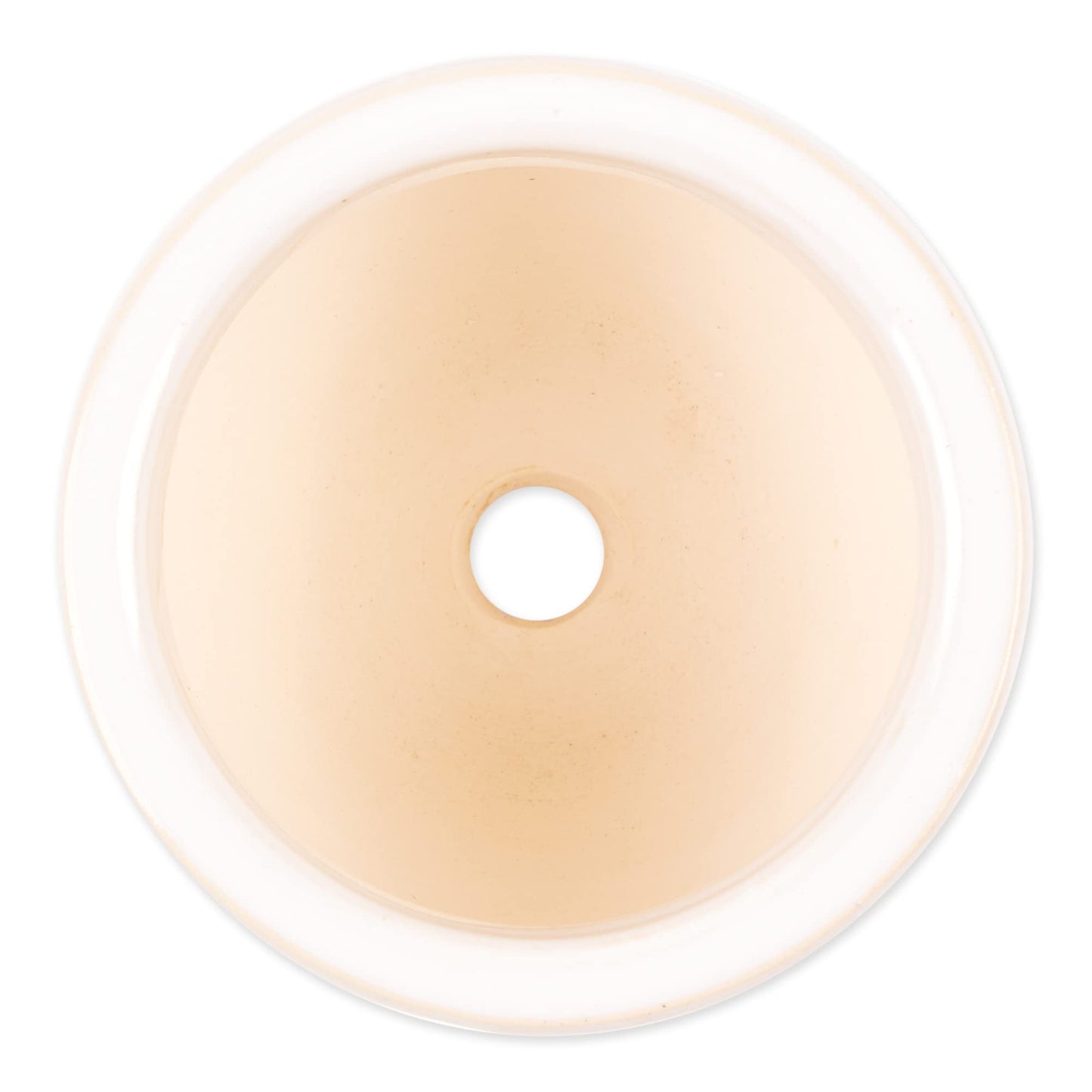 DII Ceramic Planter Collection Herb Pot Set, Cream Round, 13x75x4.5x4