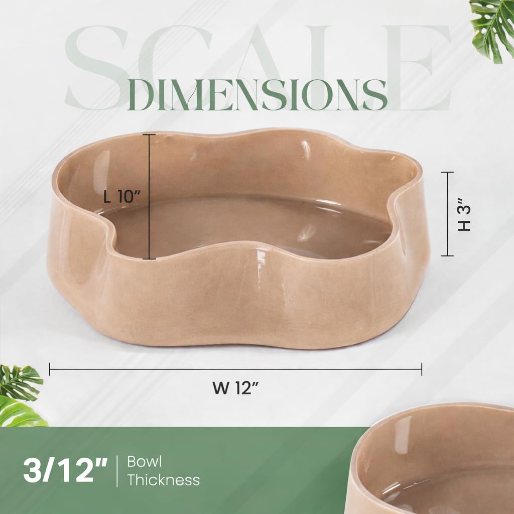 HC Minimal Life Modern Glass Decorative Bowl for Kitchen & Home Decor – Handmade Unique Design Key Bowl for Entryway Table, Living Room, Premium Candy Bowl, Fruit Bowl for Kitchen Counter