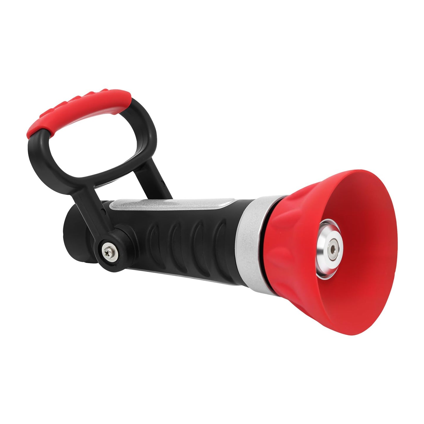 RESTMO Heavy Duty Garden Hose Nozzle, Classic Fireman Style Grip Nozzle with Large Lever Handle, High Pressure Twist Nozzle with Adjustable Spray Patterns for Watering Lawn and Garden, Washing Car