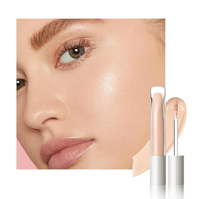 Kaely Liquid Concealer for Older Women, Under Eye Brightener Full Coverage Concealer for Dark Circles, Color Correcting Foundation Face Makeup Waterproof, Vegan & Cruelty-Free, 03 Medium Natural