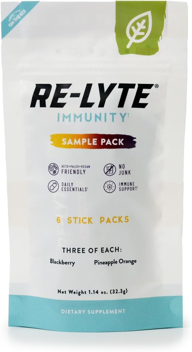 REDMOND Immunity Multivtiamin Supplement Mix 5 Pinapple Orange, 5 BlackBerry (Stick Bundle)