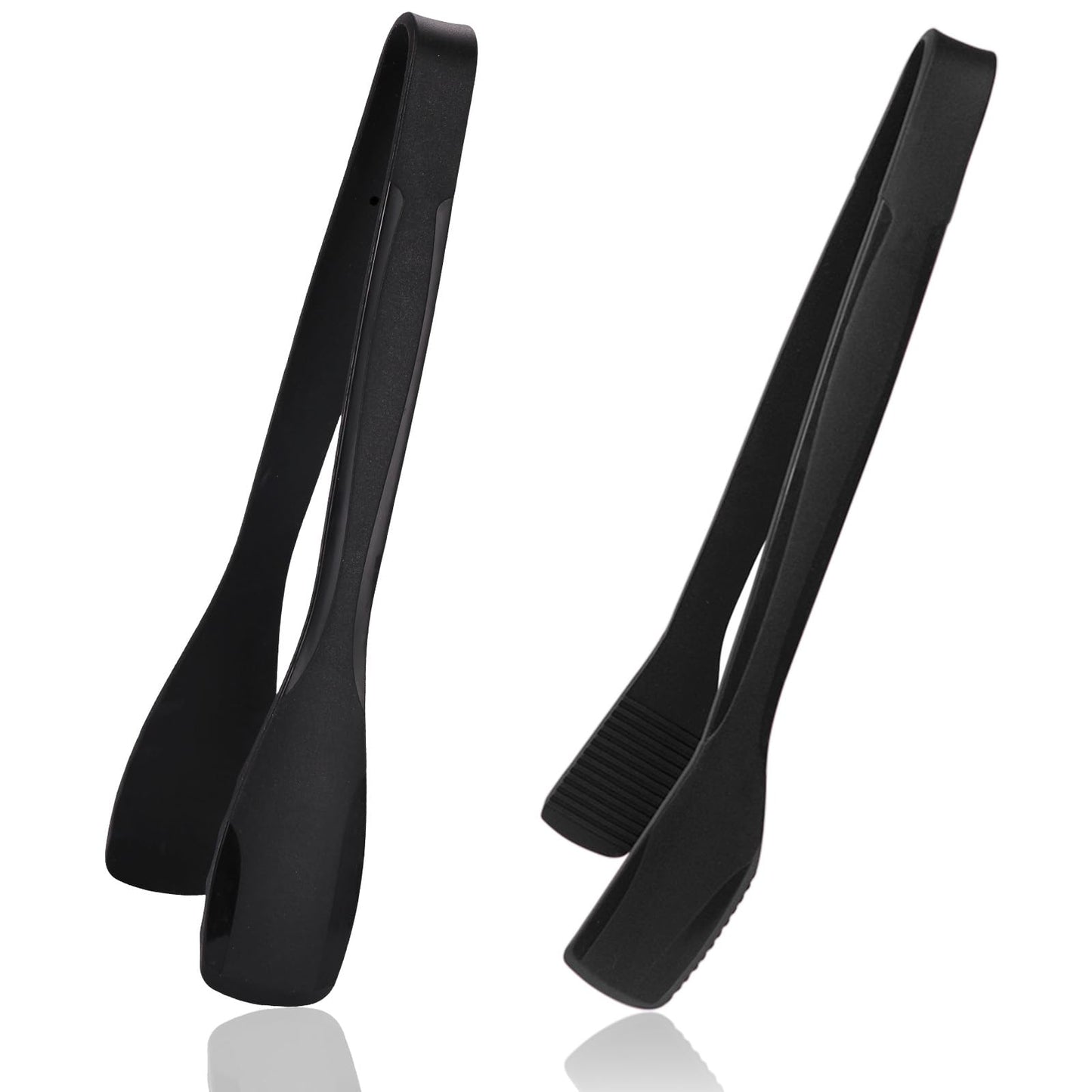 SOLEADER 11 Inch Silicone Tongs for Cooking Heat Resistant, Lightweight Non-Scratch Stainless Steel, Kitchen & BBQ Tools with Silicone Tips for Flipping Fish, Steak, Toast & Bread (2-Pack)